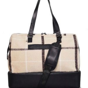 Beis Limited edition Plaid Weekender bag (Never Used)
